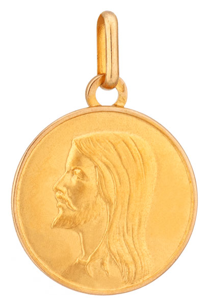 Mdaille or jaune Christ