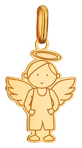 Pendentif or jaune Ange Garon