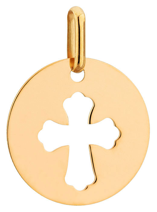 Mdaille or jaune Croix