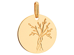 Mdaille or jaune Arbre de Vie