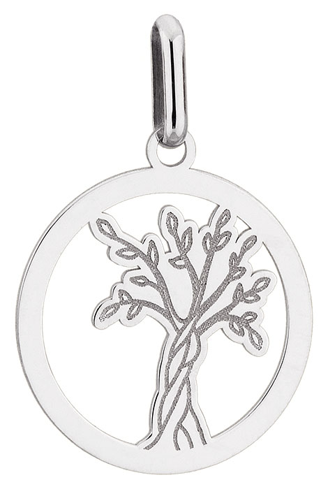 Pendentif or blanc Arbre de Vie