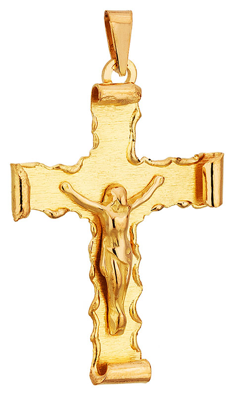 Pendentif or jaune Christ