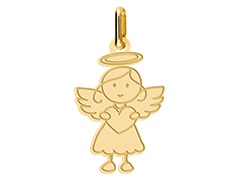 Pendentif or jaune Ange fminin