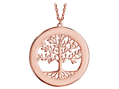 Collier plaqu or Arbre de Vie