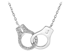 Collier argent et oxydes Menottes