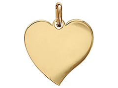 Pendentif plaqu or Coeur