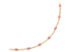 Collier plaqu� or et laque