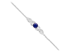Bracelet argent rhodi� et oxydes