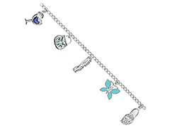 Bracelet argent rhodi�