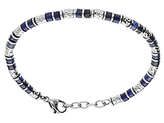 Bracelet acier et pierres