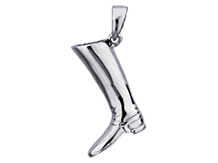 Pendentif argent rhodi Botte