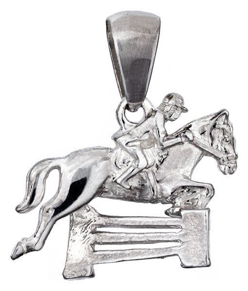 Pendentif argent Cheval