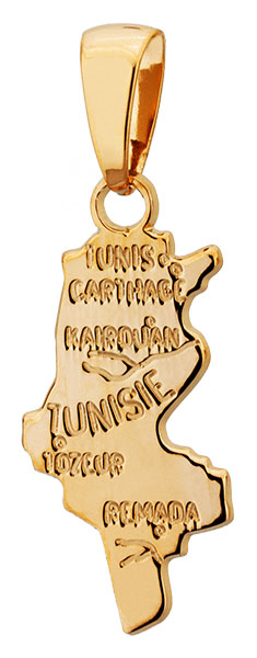 Pendentif plaqu or Tunisie