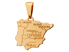 Pendentif plaqu or Espagne