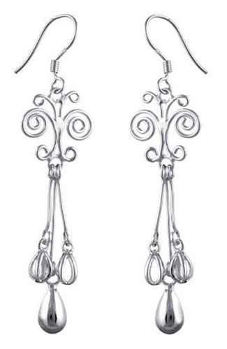 Boucles doreille argent