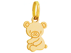 Pendentif or jaune Ourson