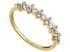 Bague or jaune et oxydes