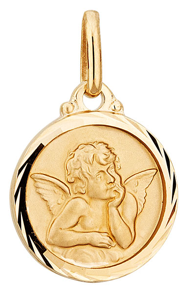 Mdaille plaqu or Ange