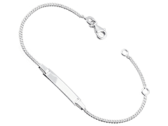 Bracelet identit argent 15 cm