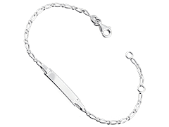 Bracelet identit argent 15 cm