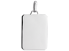 Mdaille argent rectangulaire