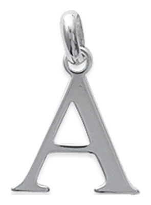 Pendentif argent Lettre A