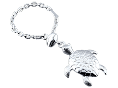 Porte-clefs Tortue argent