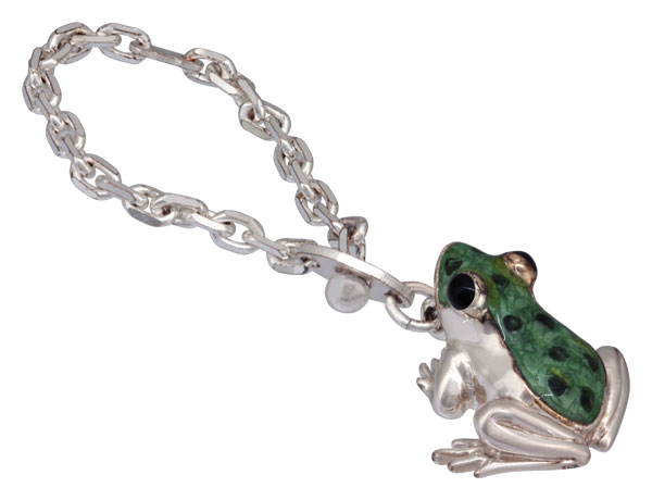Pendentif Grenouille En Argent 925 Oxydé - Symbole Chance, Amulette - 3,5 Cm - Bijou Argent Sterling - Cadeau Original