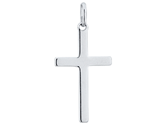 Pendentif argent rhodi Croix