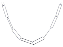 Collier argent rhodi