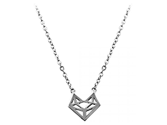 Collier argent rhodi