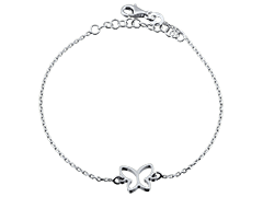 Bracelet argent rhodi Papillon