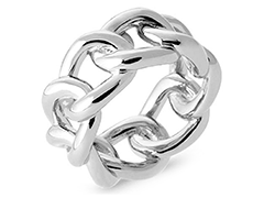 Bague argent rhodi