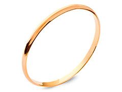 Bracelet jonc plaqu or 62 mm