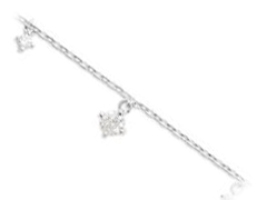 Bracelet argent rhodi et oxydes