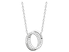 Collier argent rhodi et oxydes