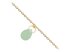 Bracelet plaqu or et aventurine