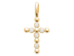 Pendentif plaqu or Croix