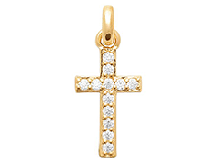 Pendentif plaqu or Croix