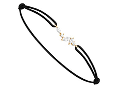 Bracelet tissu et plaqu or