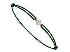 Bracelet tissu et plaqu or