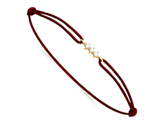 Bracelet tissu et plaqu or