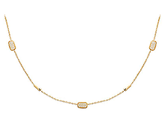 Collier plaqu� or et oxydes