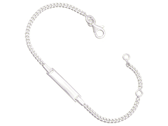 Bracelet identit argent 15 cm