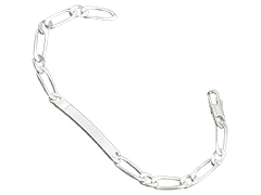 Bracelet identit argent 18 cm