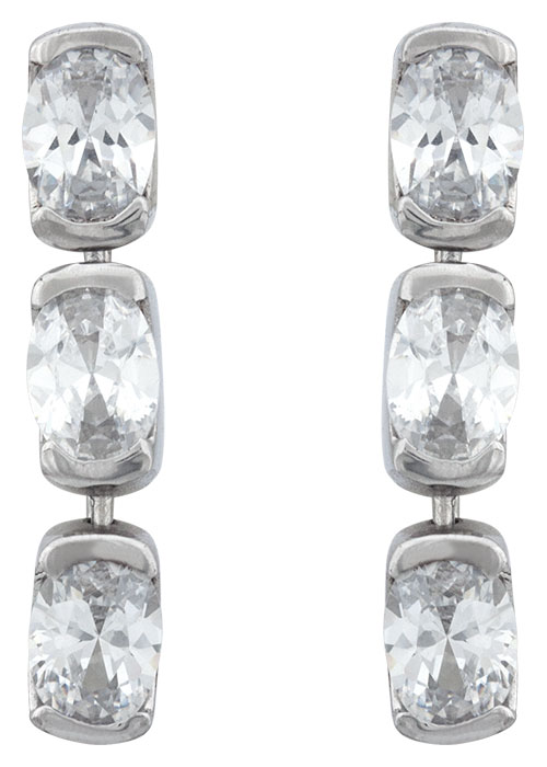 Boucles doreille argent et oxydes