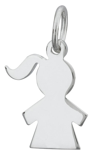 Pendentif argent Fille