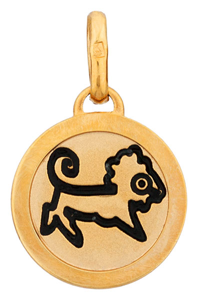 Pendentif plaqu or Lion