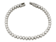Bracelet acier et cristaux de Swarovski