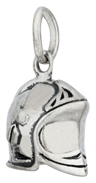 Pendentif argent Casque de Pompier